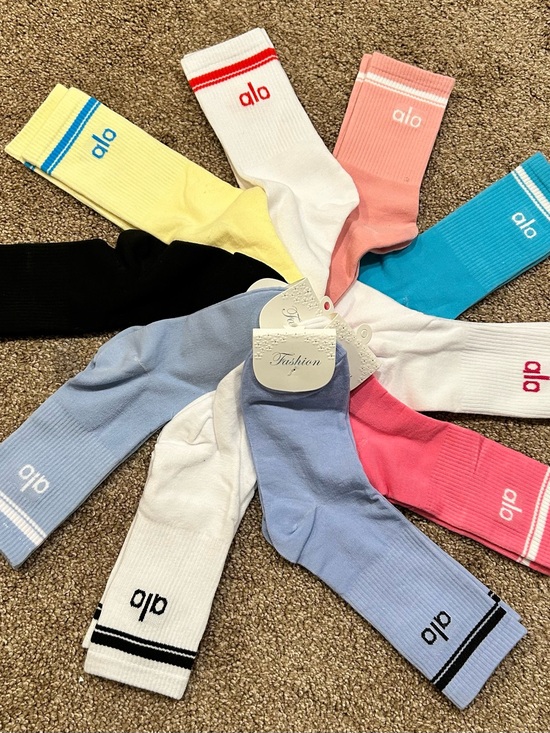 Fashion Accessories - Fashion ALO Yoga Crew Socks - Choose 1